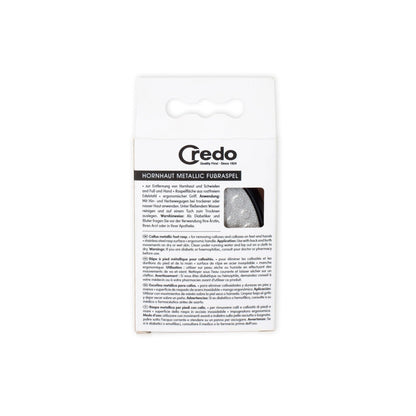 Credo Hornhaut Metallic Fussraspel