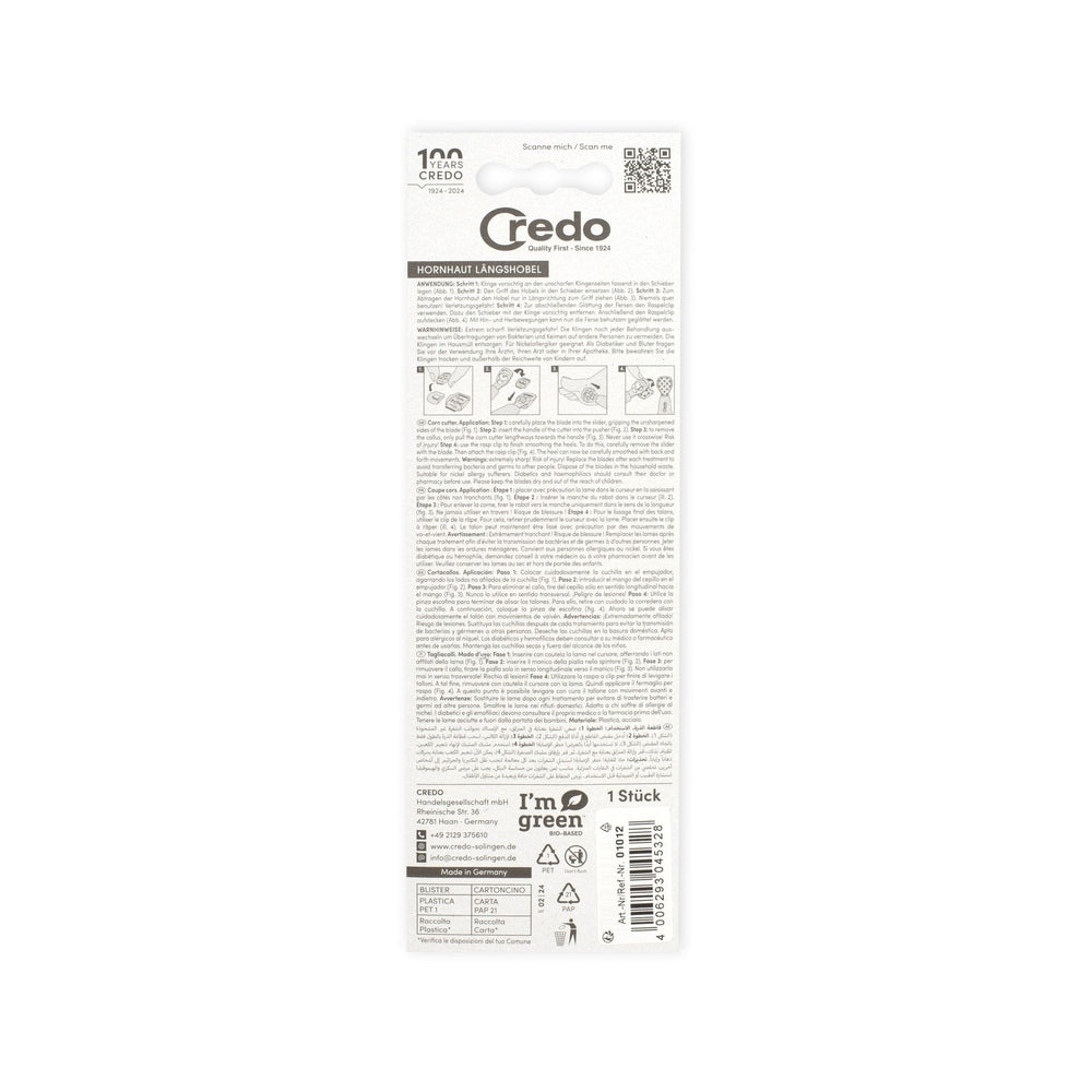 Credo Original Solinger Hornhauthobel - Blau