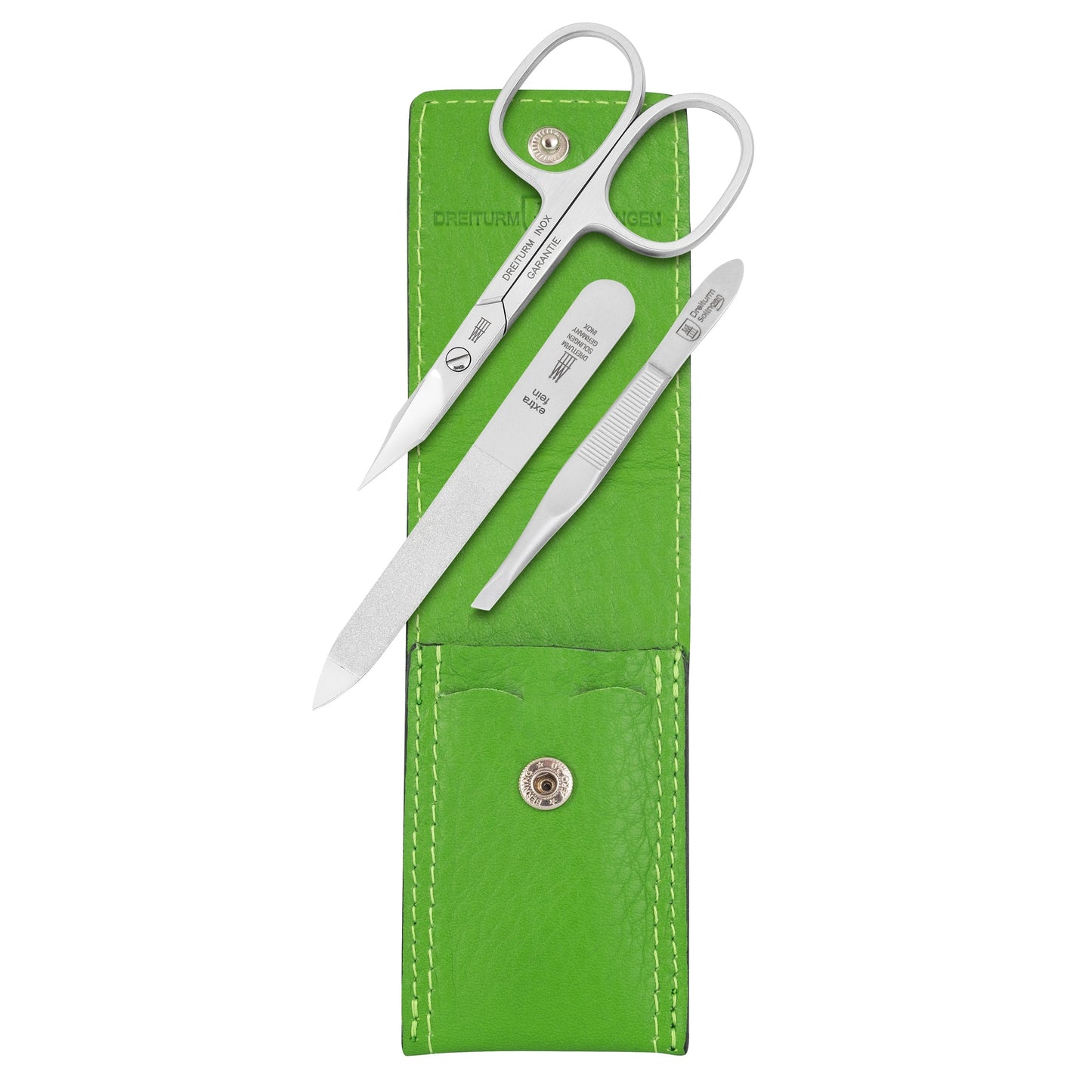 DREITURM 3-teiliges Maniküre-Etui – Kompakt, hochwertig, Made in Solingen - Modell Die Bunten