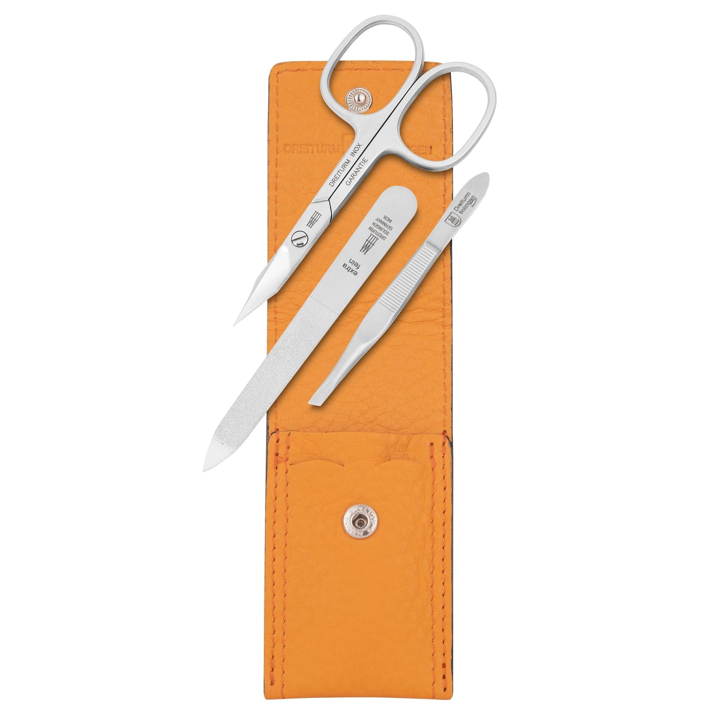 DREITURM 3-teiliges Maniküre-Etui – Kompakt, hochwertig, Made in Solingen - Modell Die Bunten