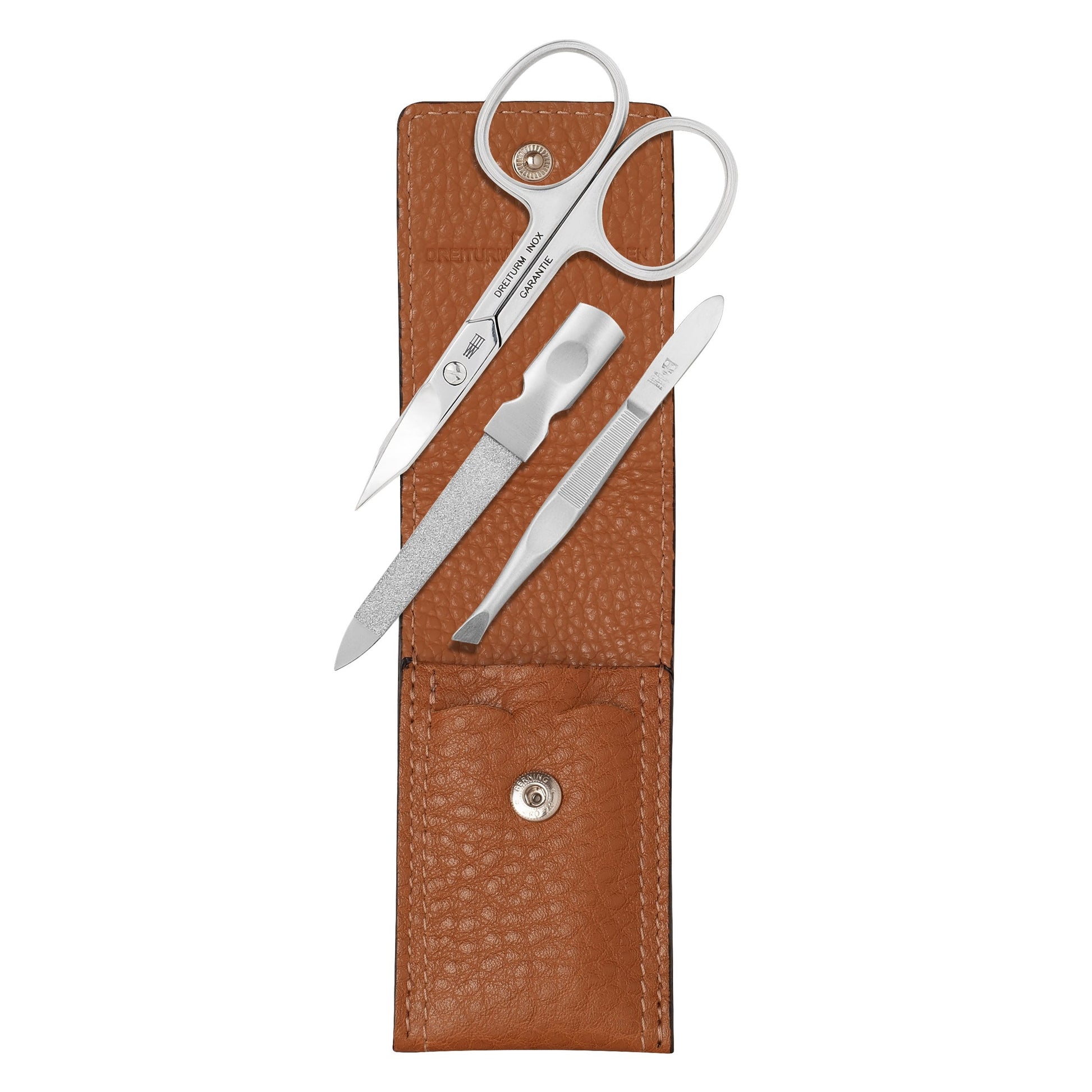 DREITURM 3-teiliges Maniküre-Etui – Kompakt, hochwertig, Made in Solingen - Modell Die Bunten
