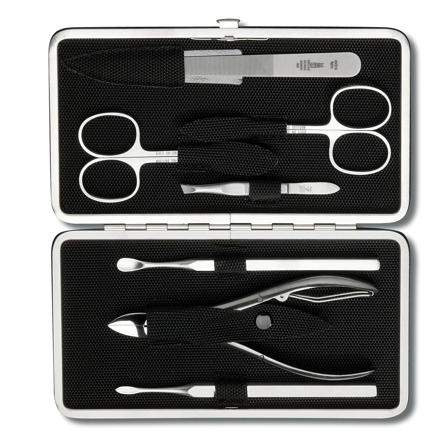 DREITURM Maniküre-Etuis – Maniküre Etui Made in Solingen - Modell BLACK TEX