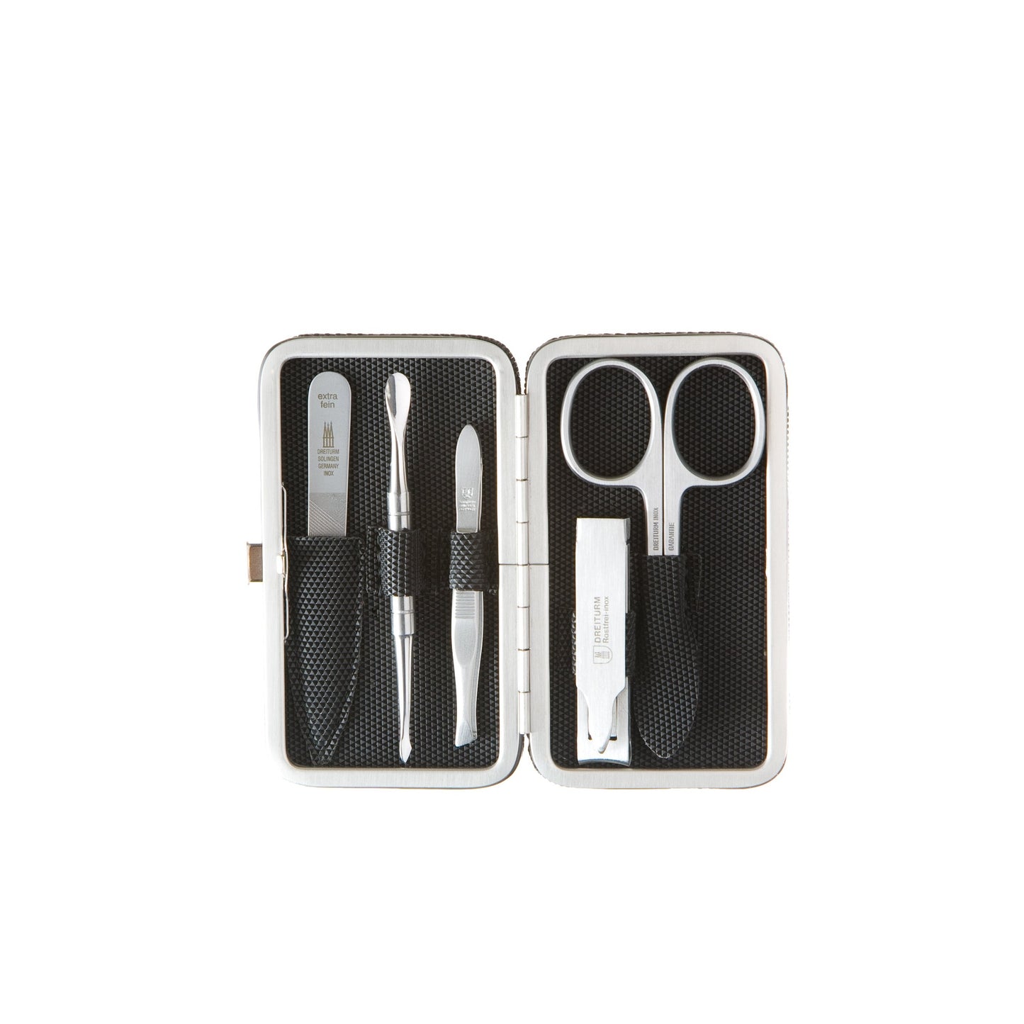 DREITURM Maniküre-Etuis – Maniküre Etui Made in Solingen - Modell BLACK TEX