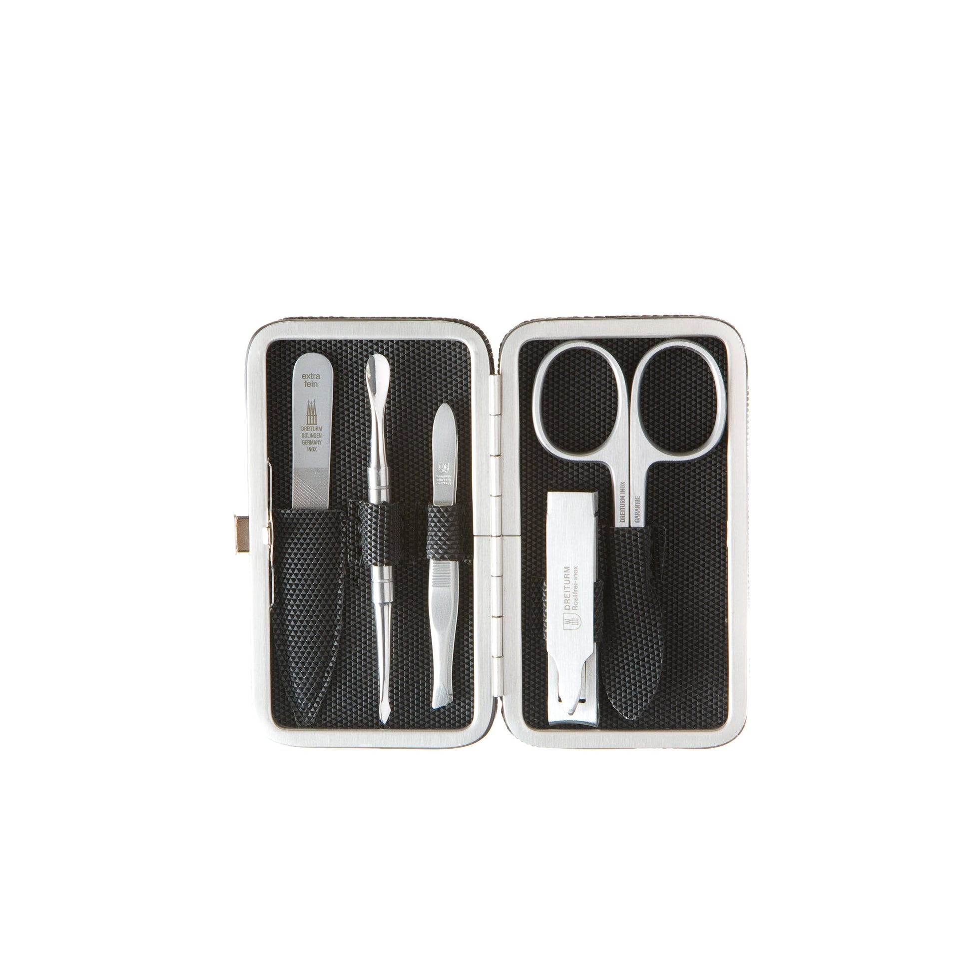 DREITURM Maniküre-Etuis – Maniküre Etui Made in Solingen - Modell BLACK TEX
