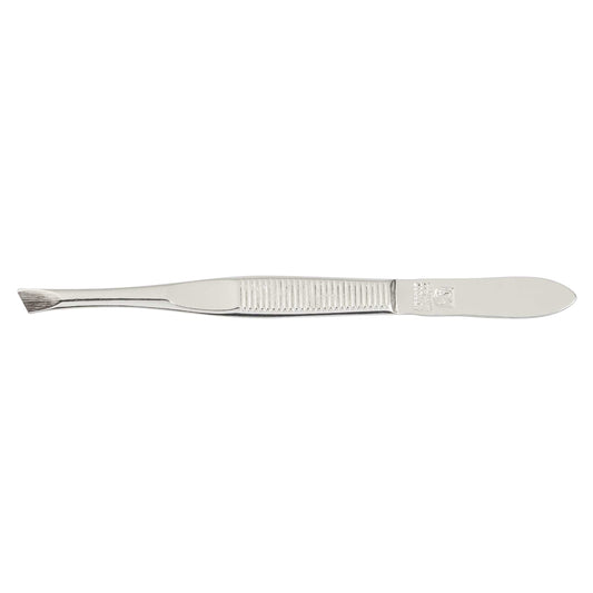 DREITURM Pinzette – 3,5" – schräge Spitze – vernickelt – Made in Solingen