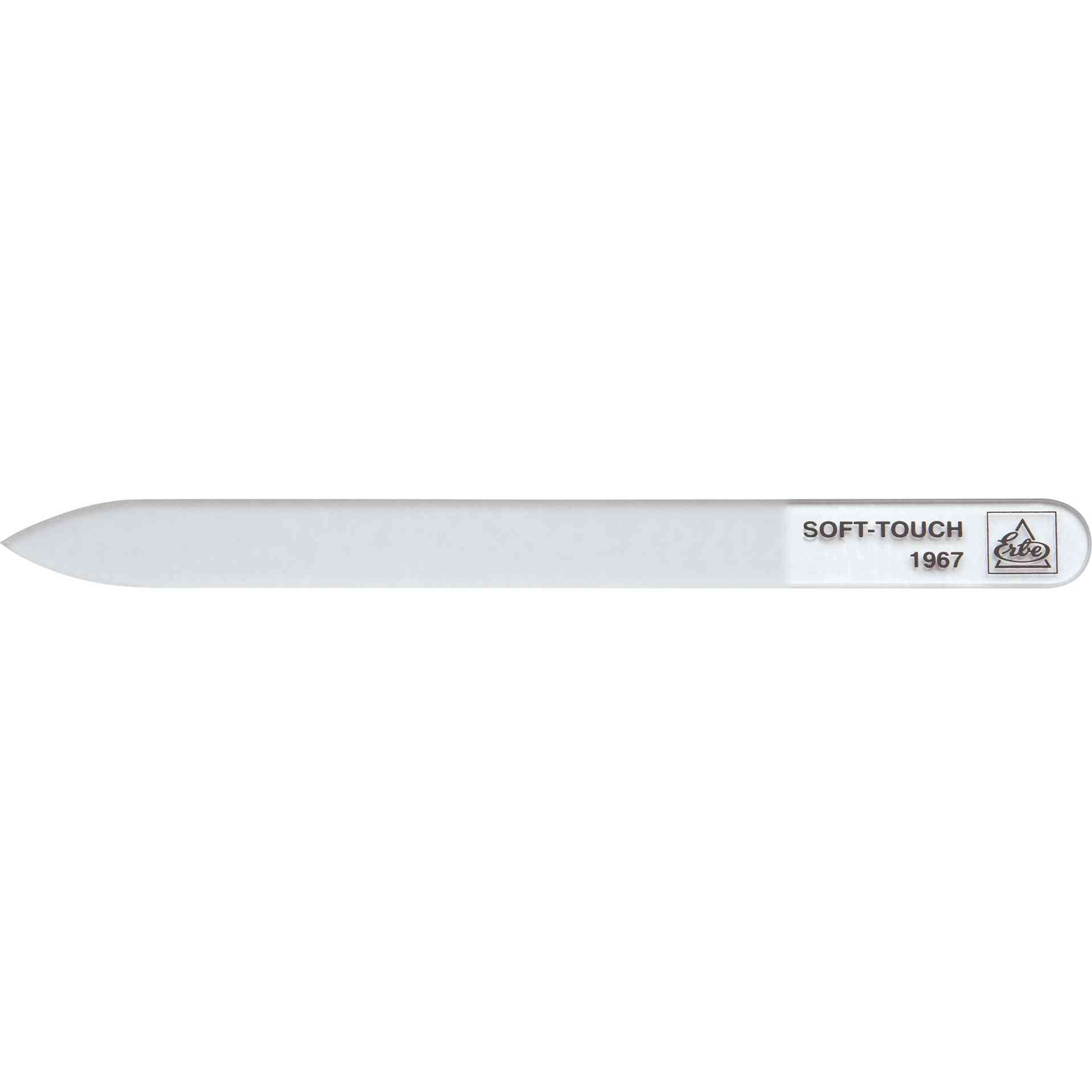 ERBE-GLASFEILE "SOFT-TOUCH" CM 14 1-SEITIG,TRANSPARENTE HÜLLE