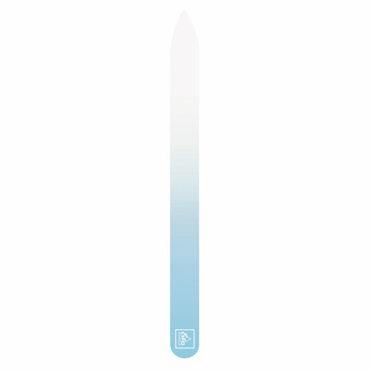 ERBE-GLASFEILE"SOFT-TOUCH PASTELL"BLAU MM 140x3,ZWEISEITIG,BOX BLAU