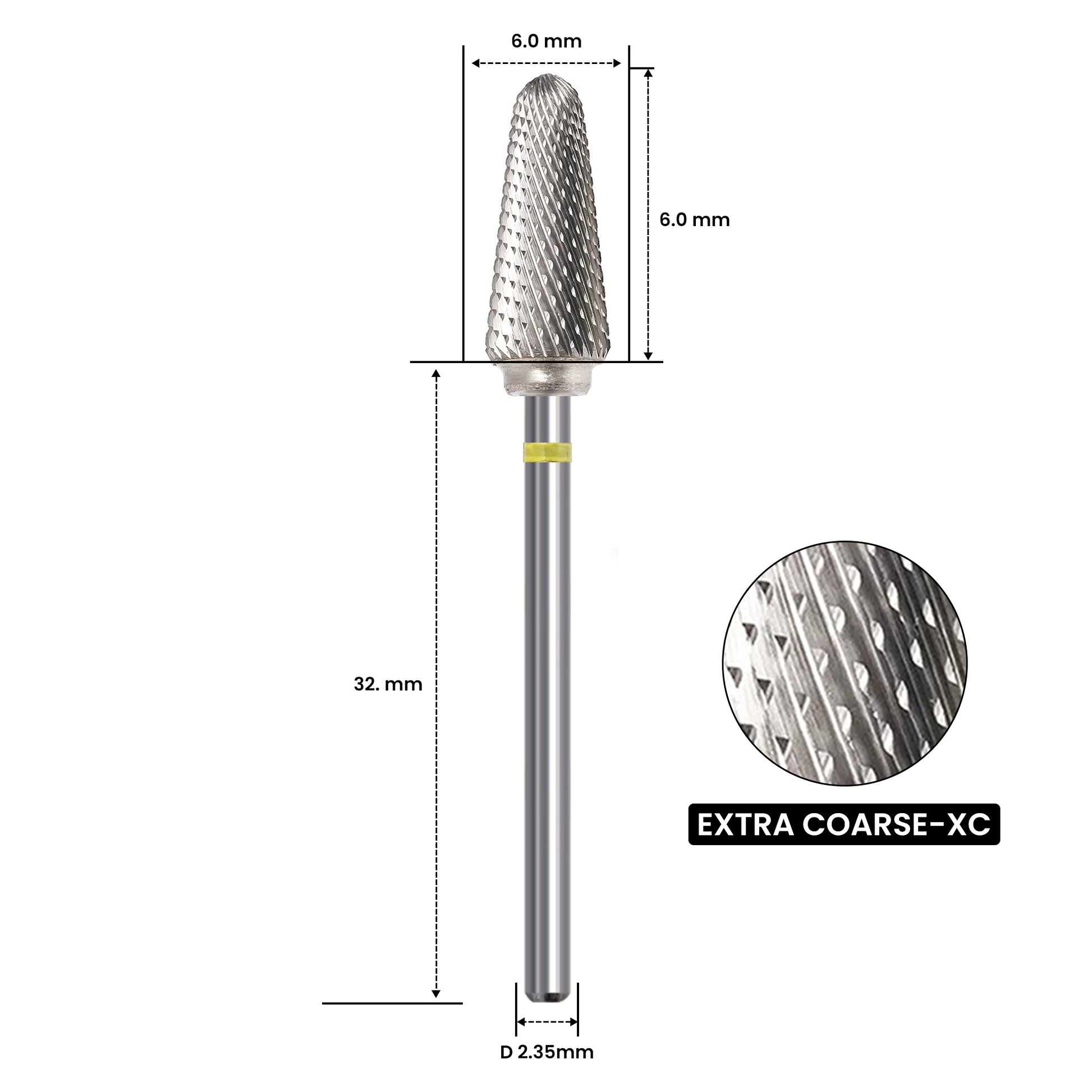 Nagelfräser Bit Hartmetall XF