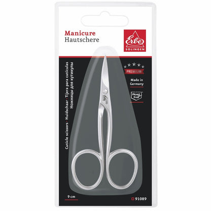 Erbe Hautschere cm 9 Inox "Premium", runder Halm, eingeschliffen