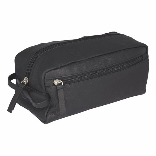 Erbe Kulturtasche klein Leder Schwarz