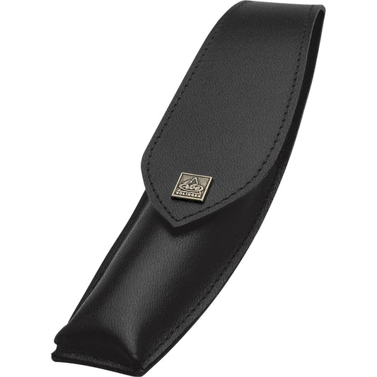 Erbe Lederetui Schwarz für Rasiermesser – echtes Leder, Schwarz