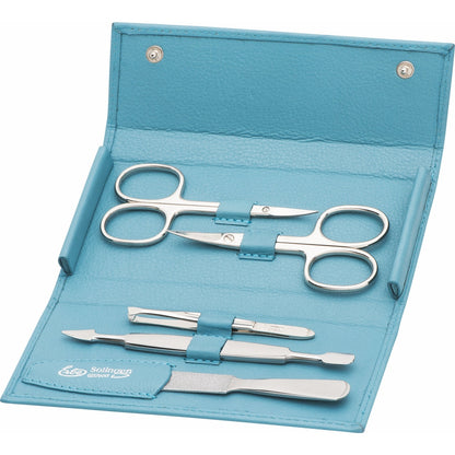 Erbe Manicure Druckknopfetui Meerblau 5-teilig