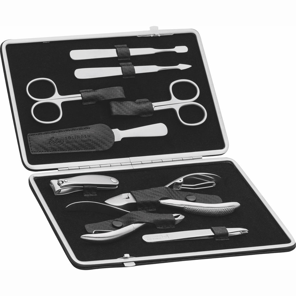 Erbe Manicure Etui Carbon inox