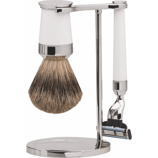 Erbe Rasiergarnitur Gillette MACH3 Paris Weiß Dachshaar