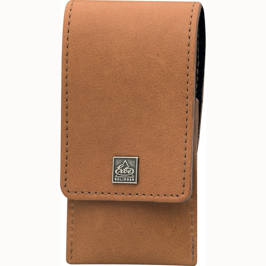 Erbe Taschenetui Cognac inox 4-teilig – Farbe Braun