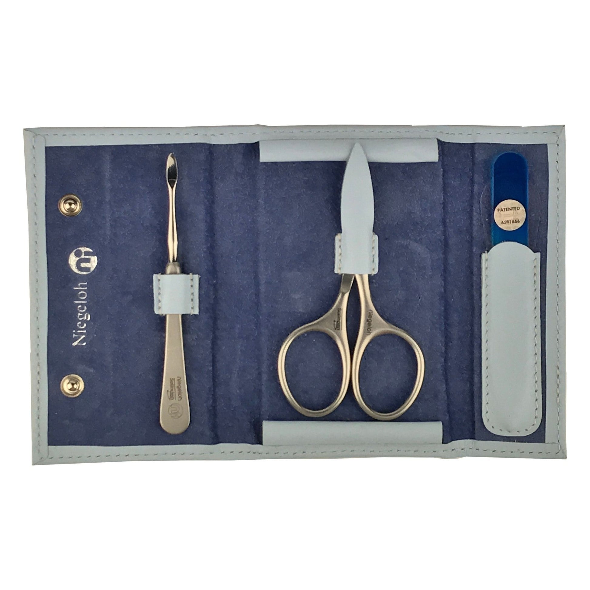 Etui Modell Baby Manicure-Etui 3 tlg. blau - Made in Solingen