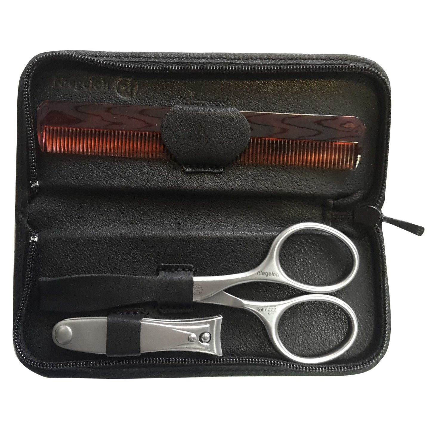 Etui Modell Bartpflege-Etui 3tlg. schwarz - Made in Solingen