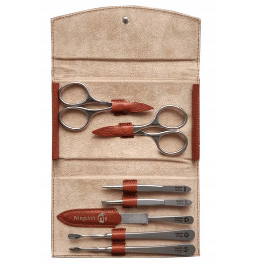 Etui Modell Manhattan L Cognac - Made in Solingen