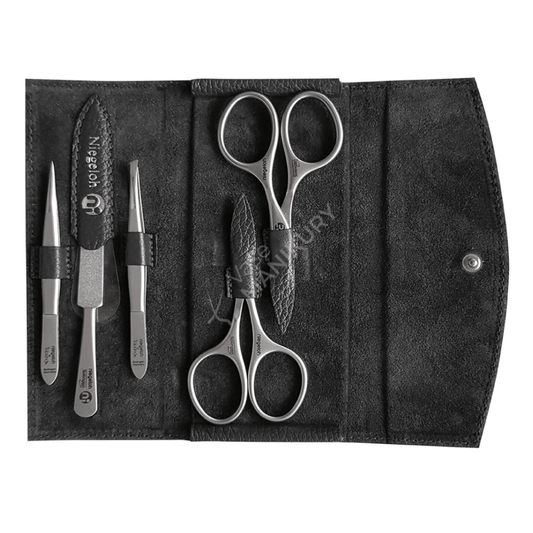 Etui Modell Manhattan L Grau - Made in Solingen