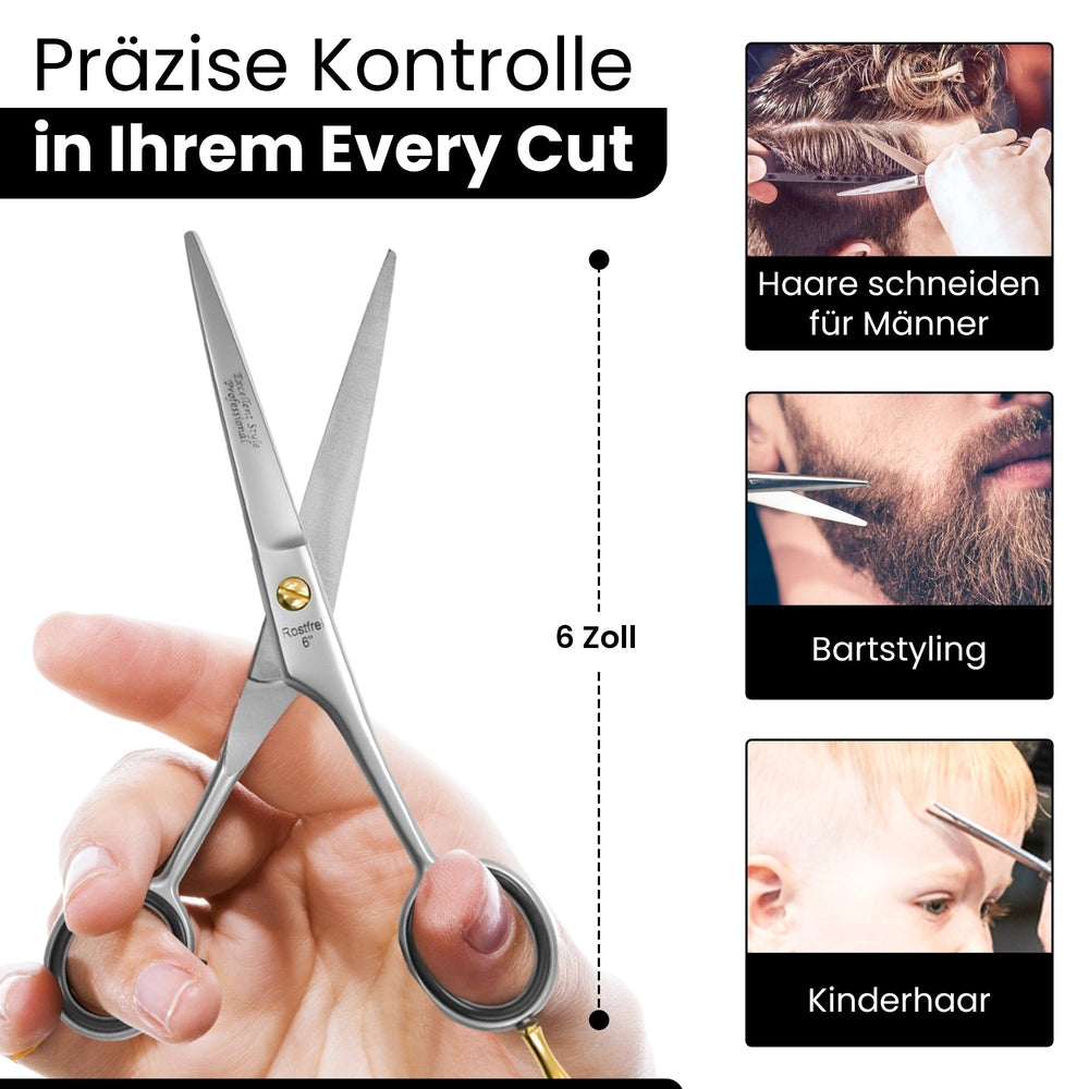 Excellent extra scharfe Premium Friseurschere – Rostfreier Edelstahl, Ansicht 4