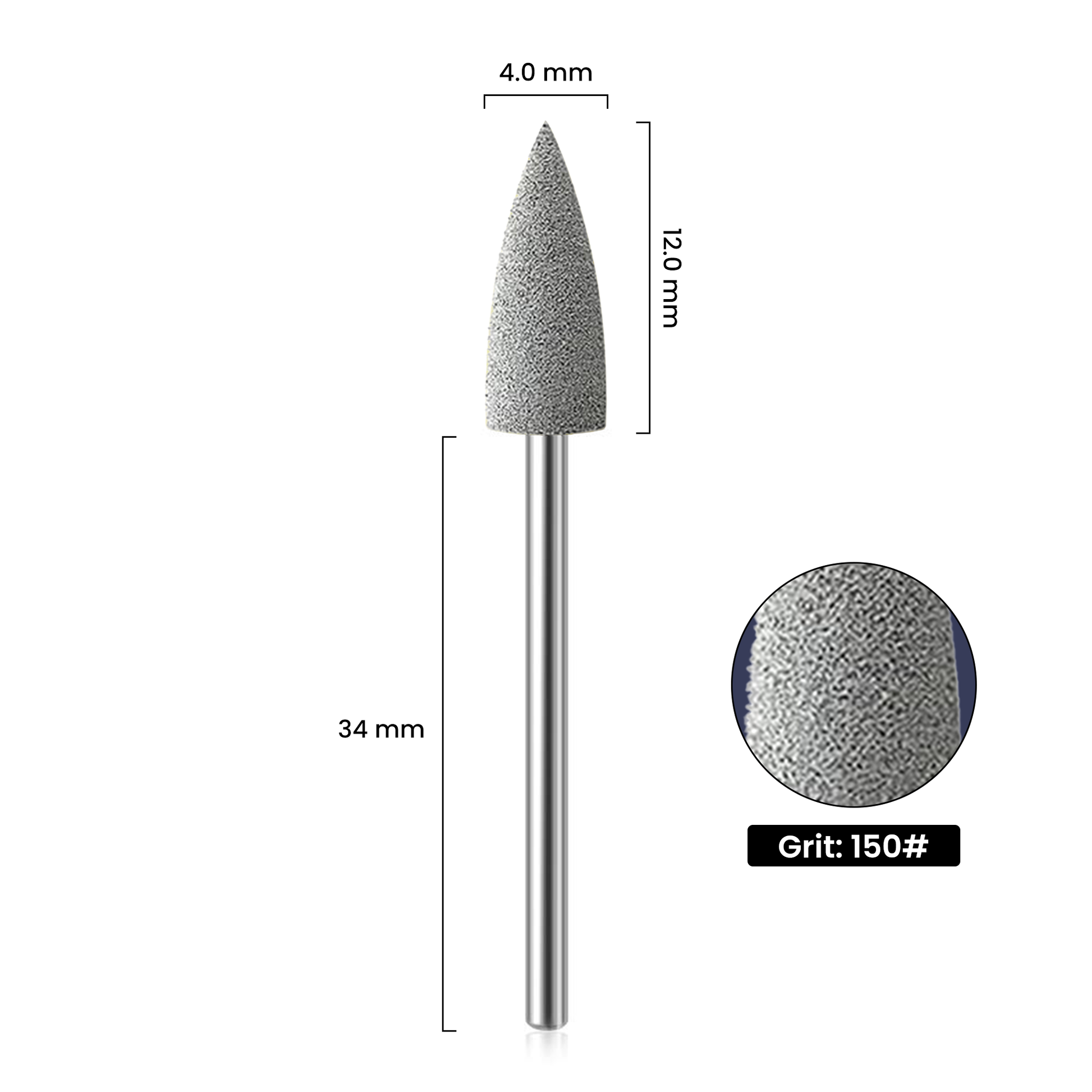 Präziser Silikon-Nagelpolierer Grau