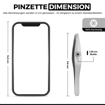 Haarzupf-Pinzette - Spitze schräg