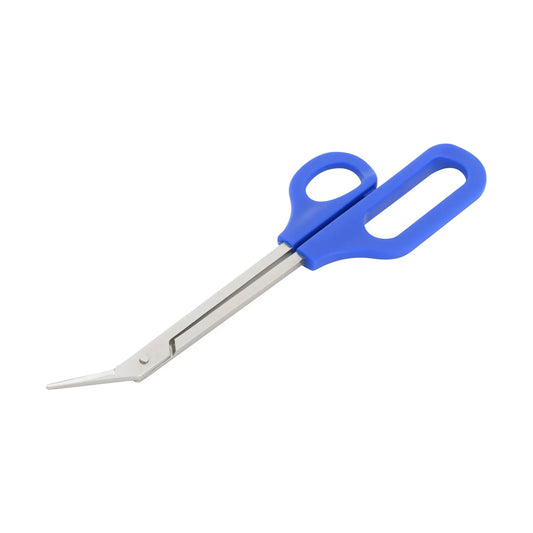 Toenail scissors with extra long handle blue