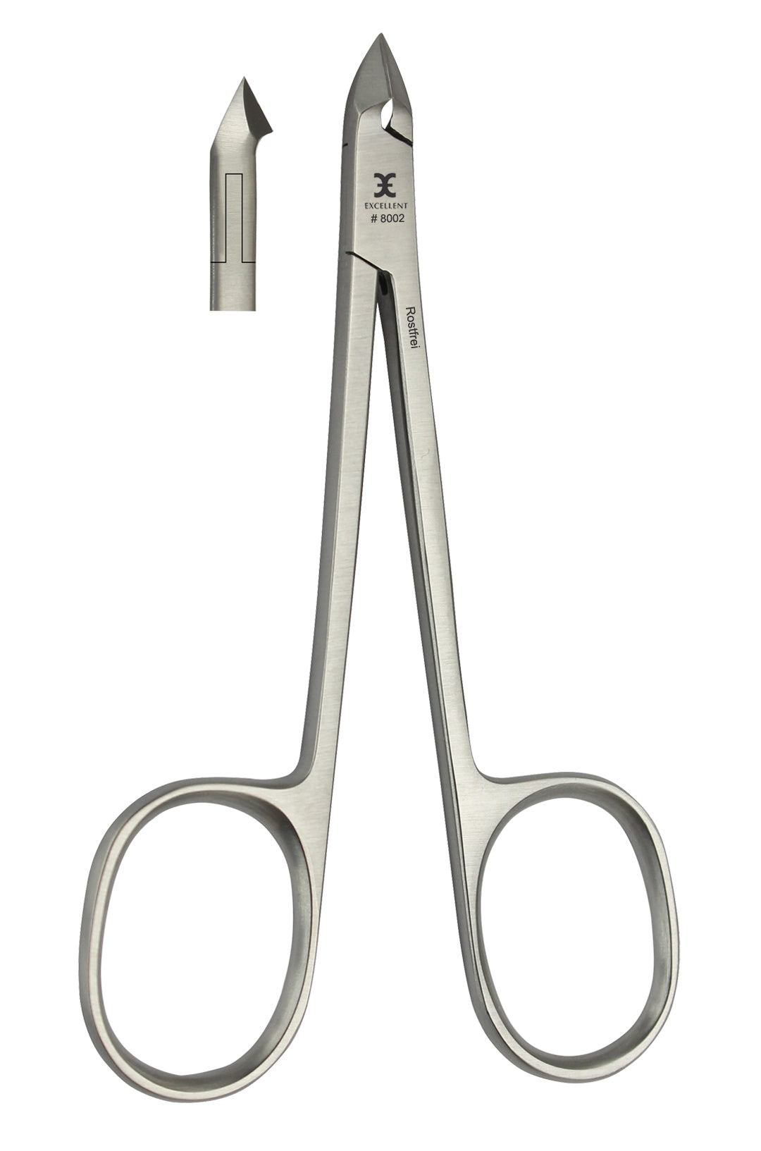 Nagelhautzange 10 cm, Schneide 9 mm mit Scherengriff