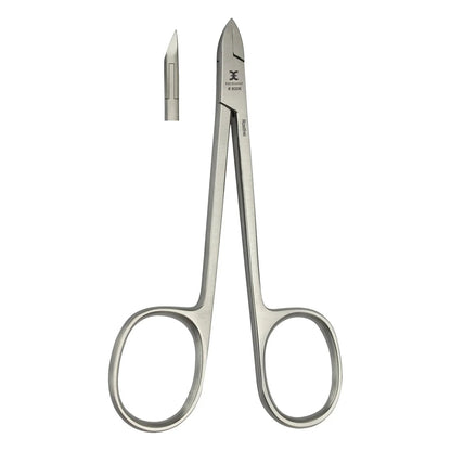 Nagelhautzange 10 cm, Schneide gerade mit Scherengriff