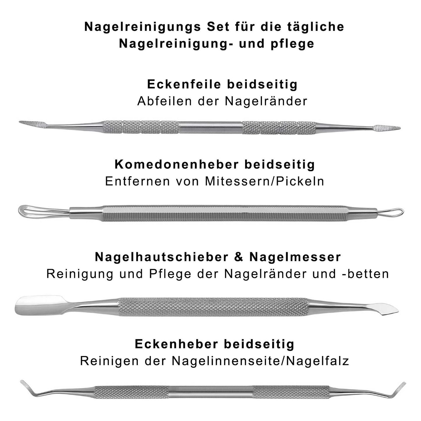 Nagelreinigungs Set 4 tlg.