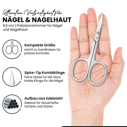 Nagelschere & Hautschere Kombischere gebogen