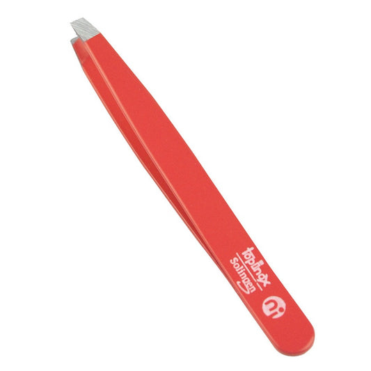 Pinzette, gerade, rostfrei, TopInox, rot, 9 cm
