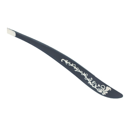 Pinzette schräg, inkl. Lederetui