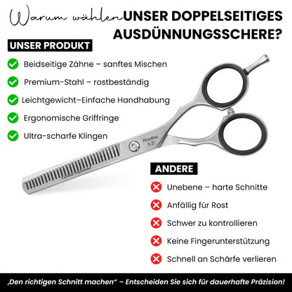 Profi Effilierschere – Premium Ausdünnschere - rostfrei