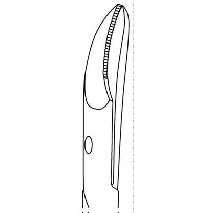 RUCK® Nagelschere gebogen mit Mikroverzahnung