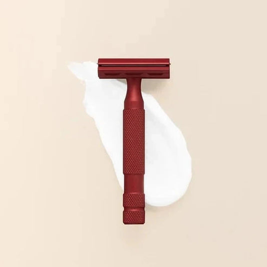 Rockwell Razors 6S Rasierhobel in Rot, Nassrasierer aus reinem Edelstahl – Ansicht 2