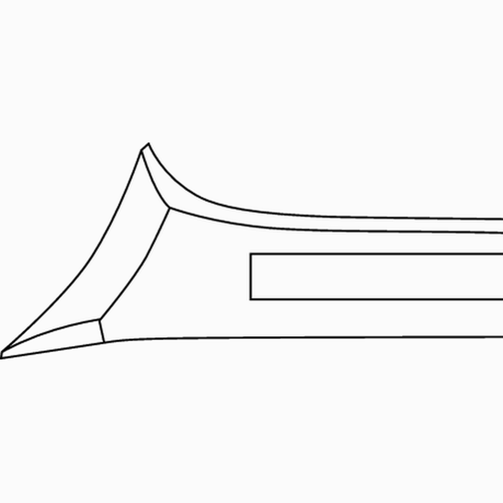 Ruck Kopfschneider 14 cm – Maßzeichnung