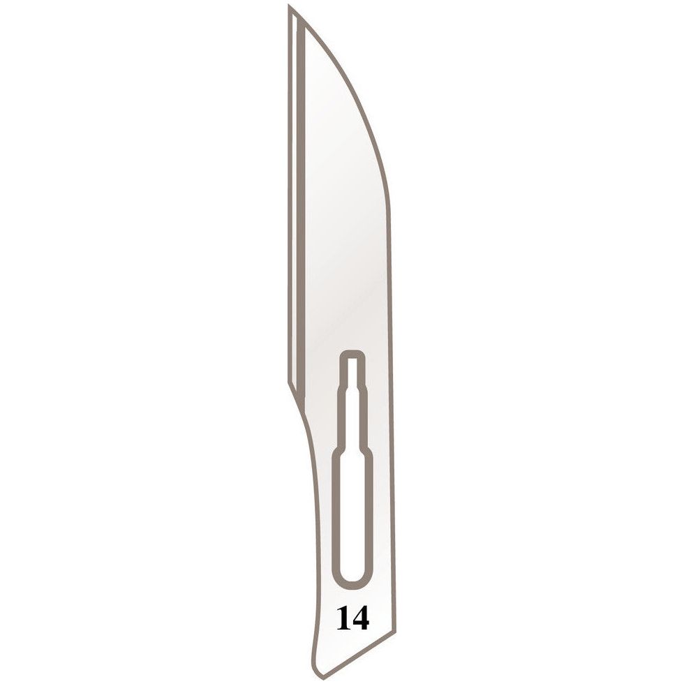 Skalpellhalter Klingen Nr. 14 für Griff Nr. 3