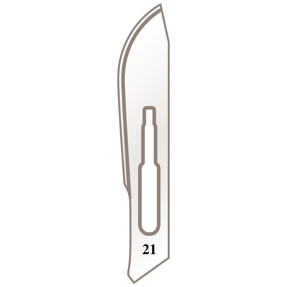 Skalpellhalter Klingen Nr. 21 für Griff Nr. 4