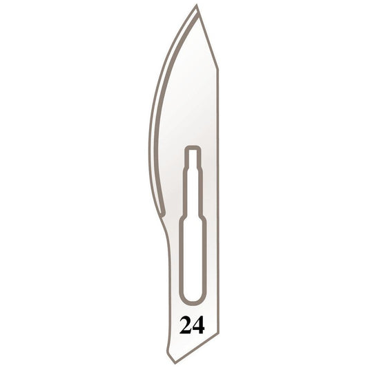 Skalpellhalter Klingen Nr. 24 für Griff Nr. 4