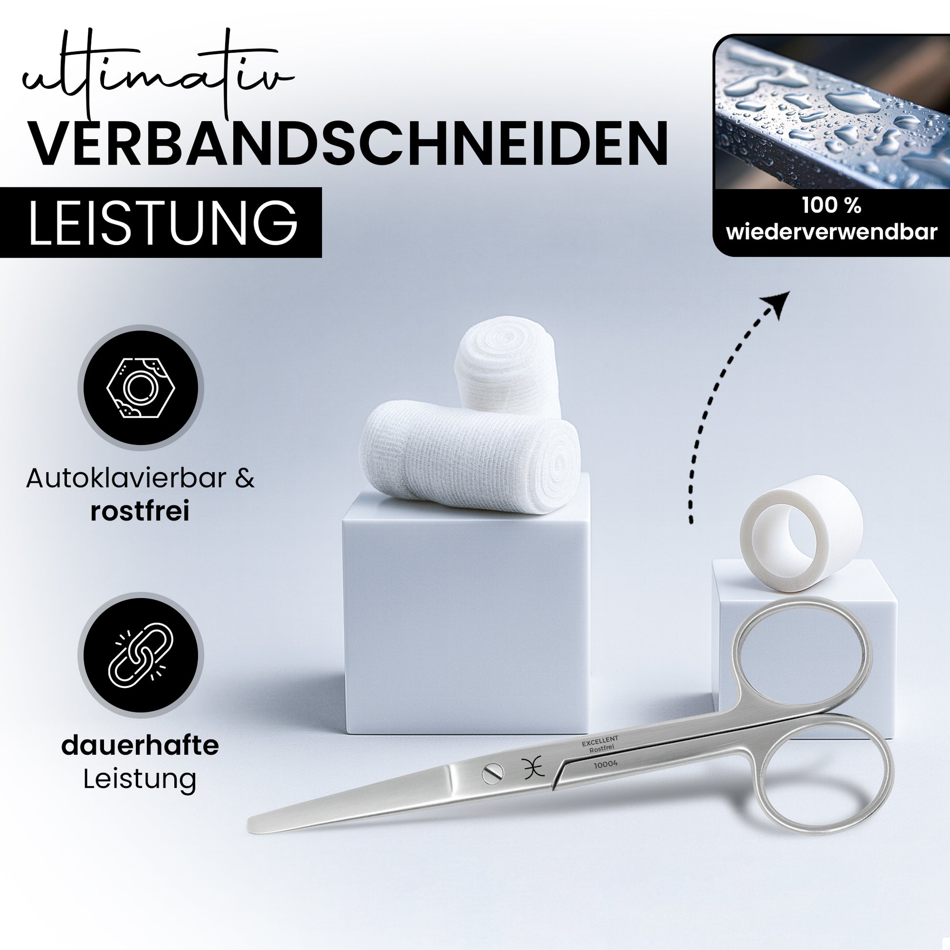 Verbandsschere Schneide stumpf