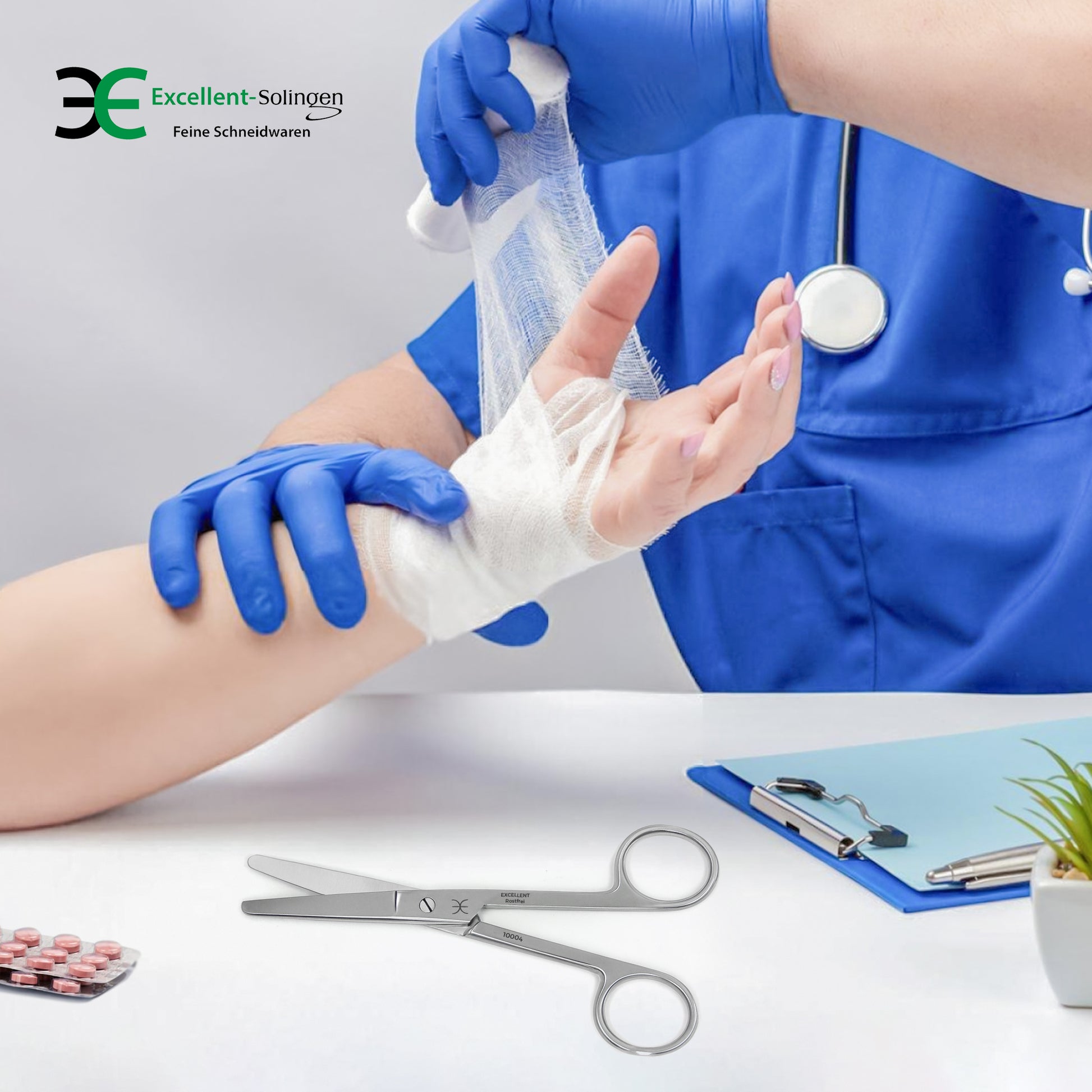 Verbandsschere Schneide stumpf