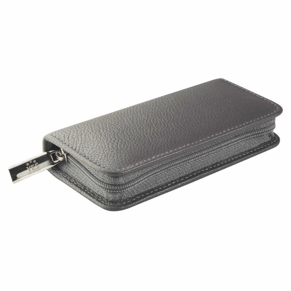 YES Solingen Manicure Reissverschluss-Etui Taupe 5-teilig