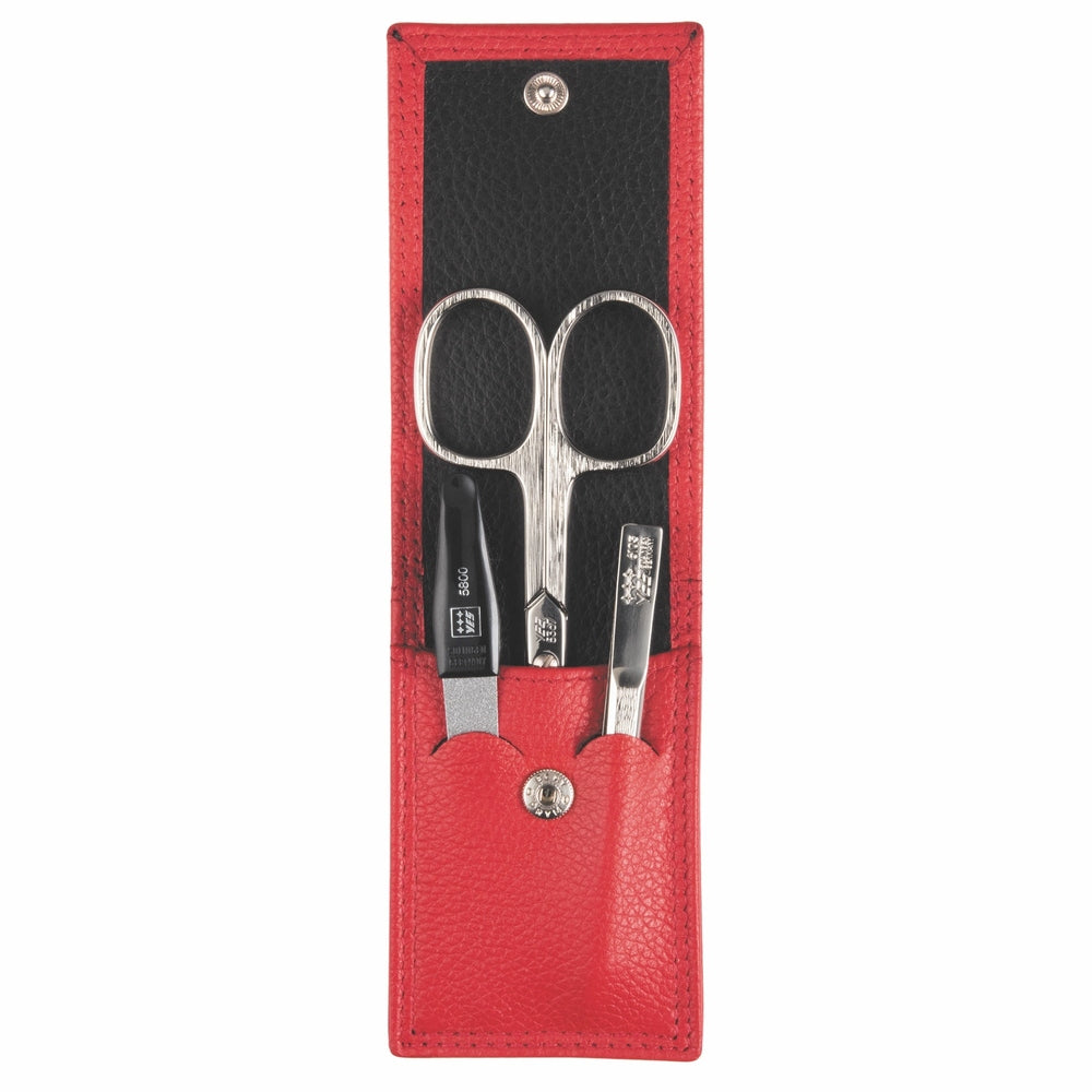 YES Solingen Manicure Taschenetui Rot 3-teilig