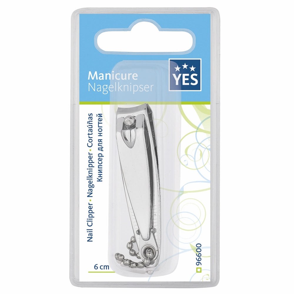 YES Solingen Nagelknipser mit Kettchen und Feile 6 cm