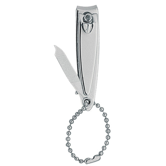YES Solingen Nagelknipser mit Kettchen und Feile – Länge 6 cm