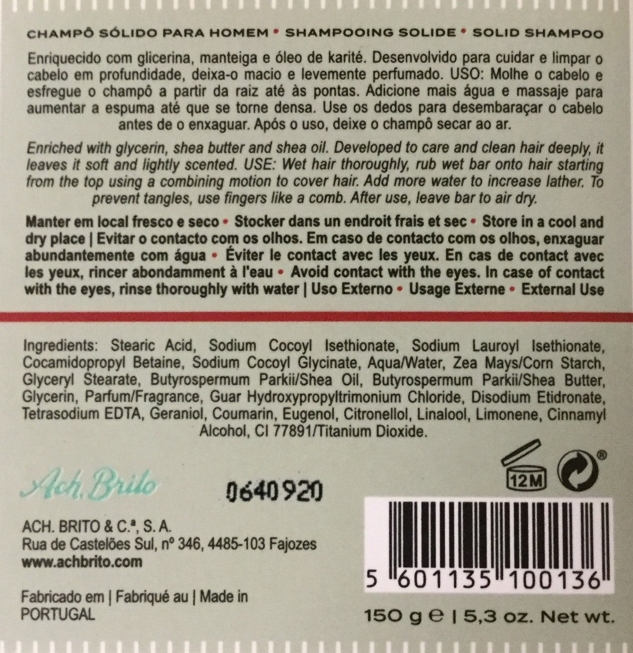 ACH: Brito MUSGO Festes Shampoo 150g