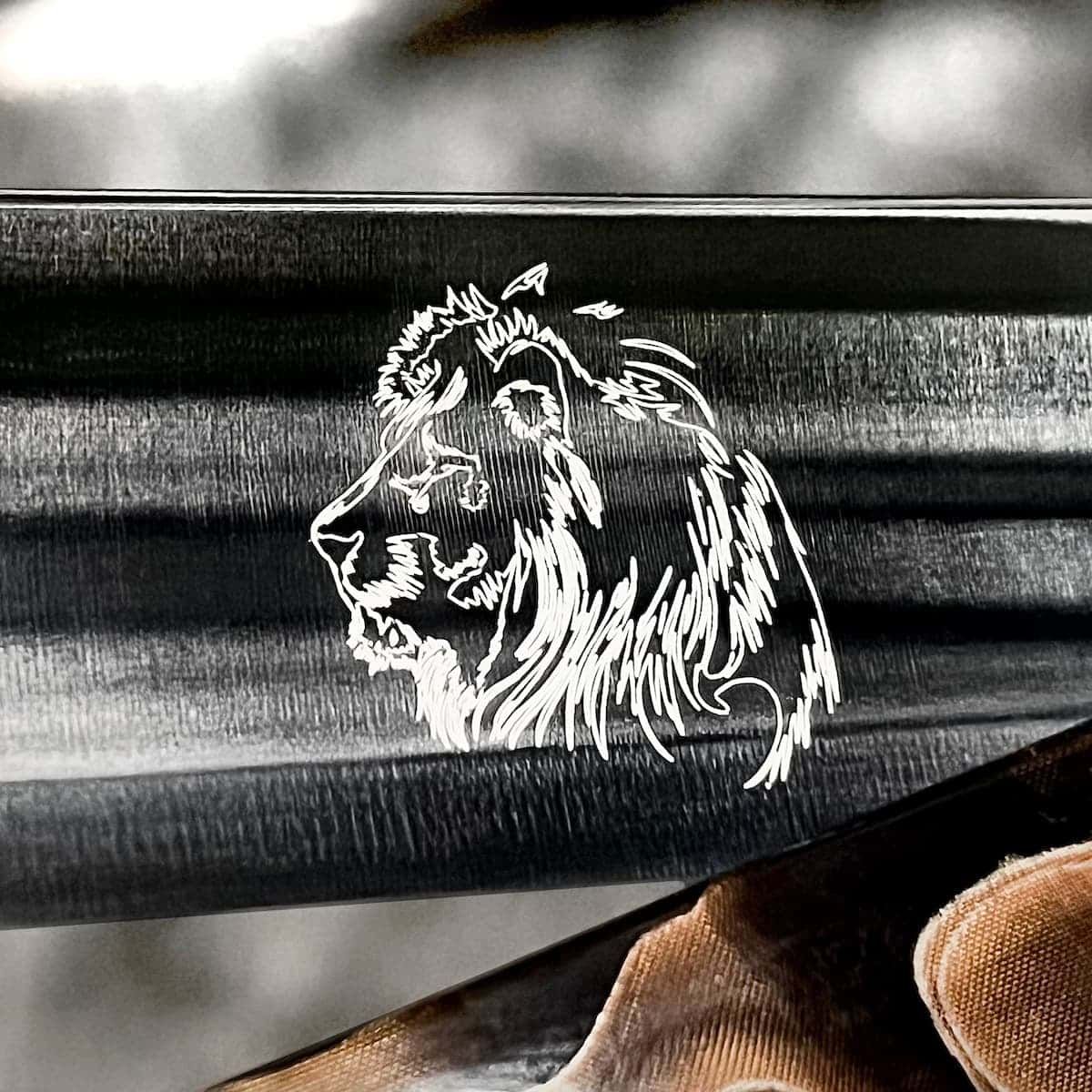Rasiermesser ARENA 'LUNA' 8/8", Karbon