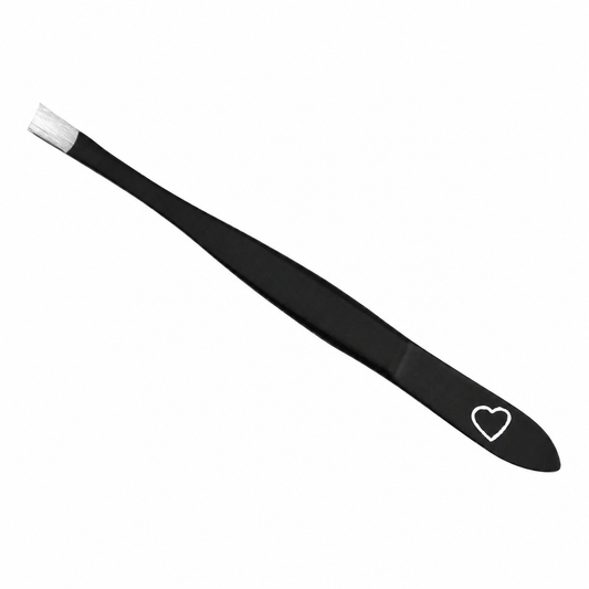 black tweezers - straight tip
