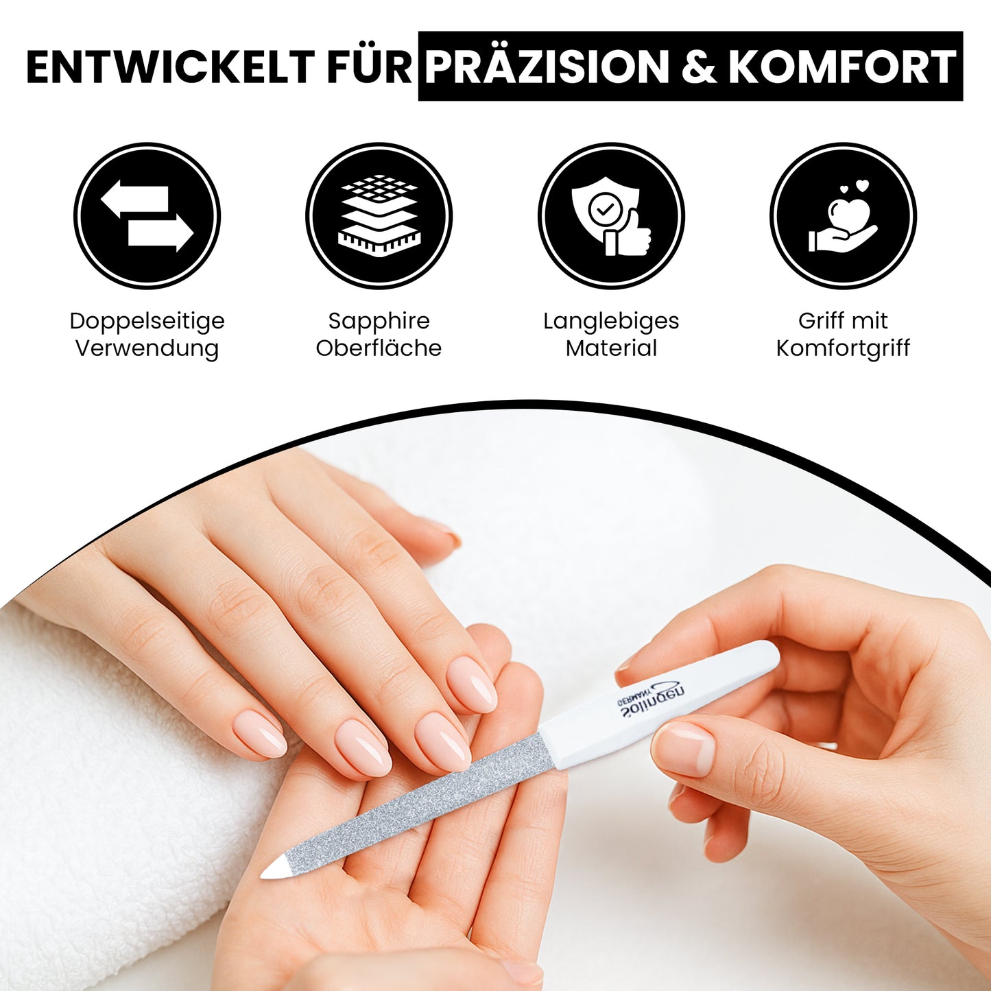 Nagelfeilen Set - 3er Set - Made in Solingen